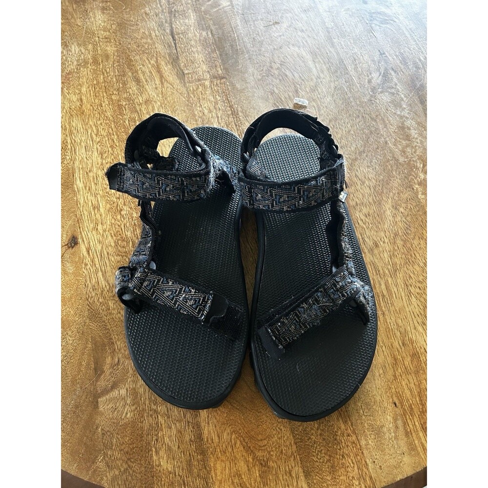 Vintage Y2K Teva Winstead blue Nylon ankle strap sandals men’s size 7 Tribal